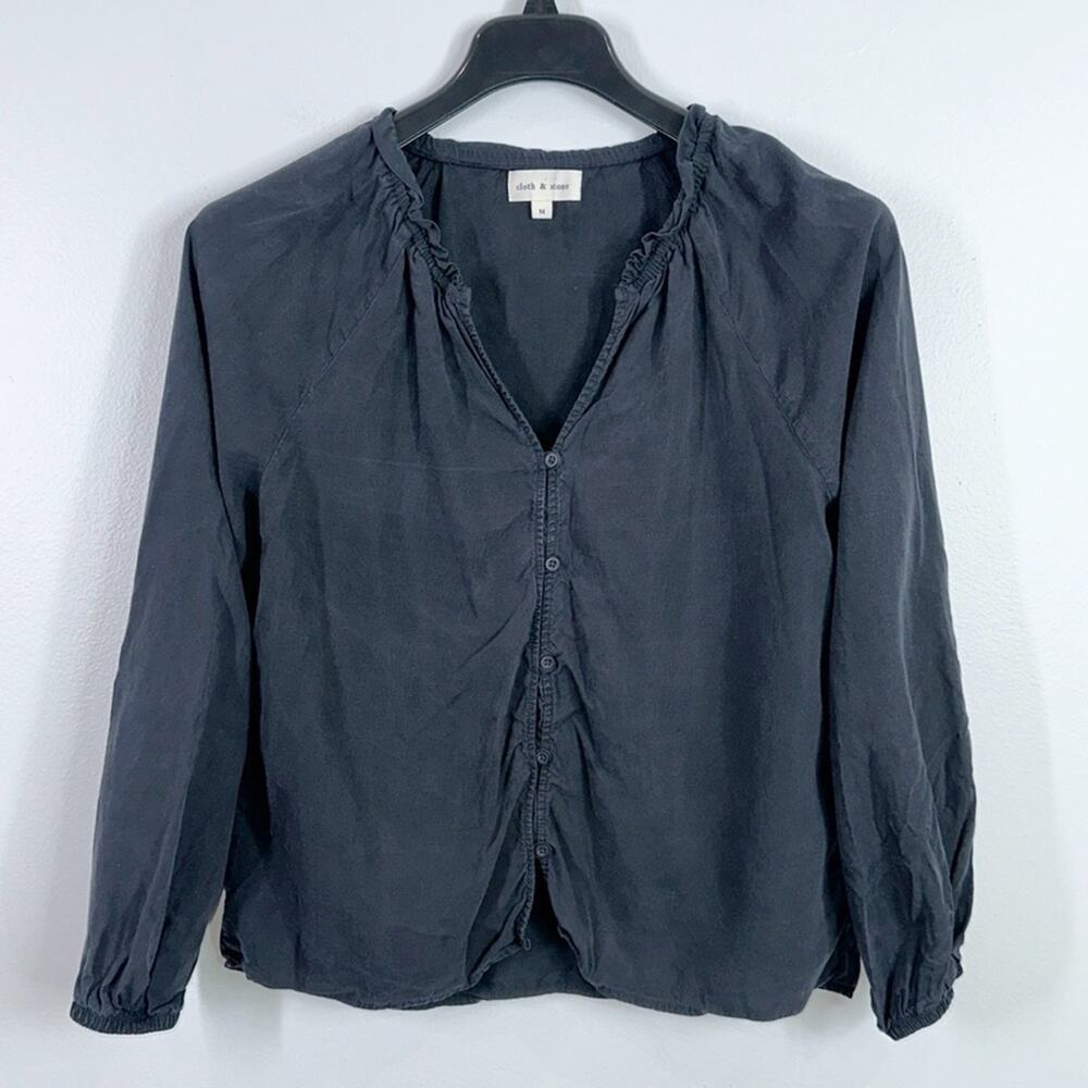 Cloth & Stone Black Blouse